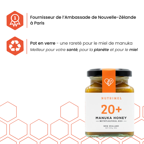 Miel de Manuka 20+ (MGO 850+) 250 g