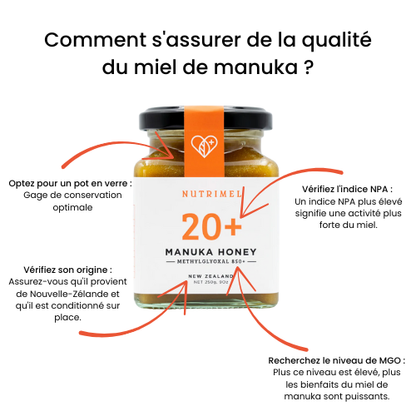 Miel de Manuka 20+ (MGO 850+) 250 g